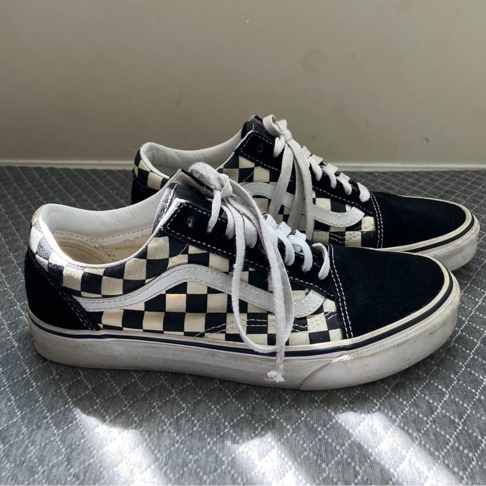 Vans Black and White Checkered Sneakers